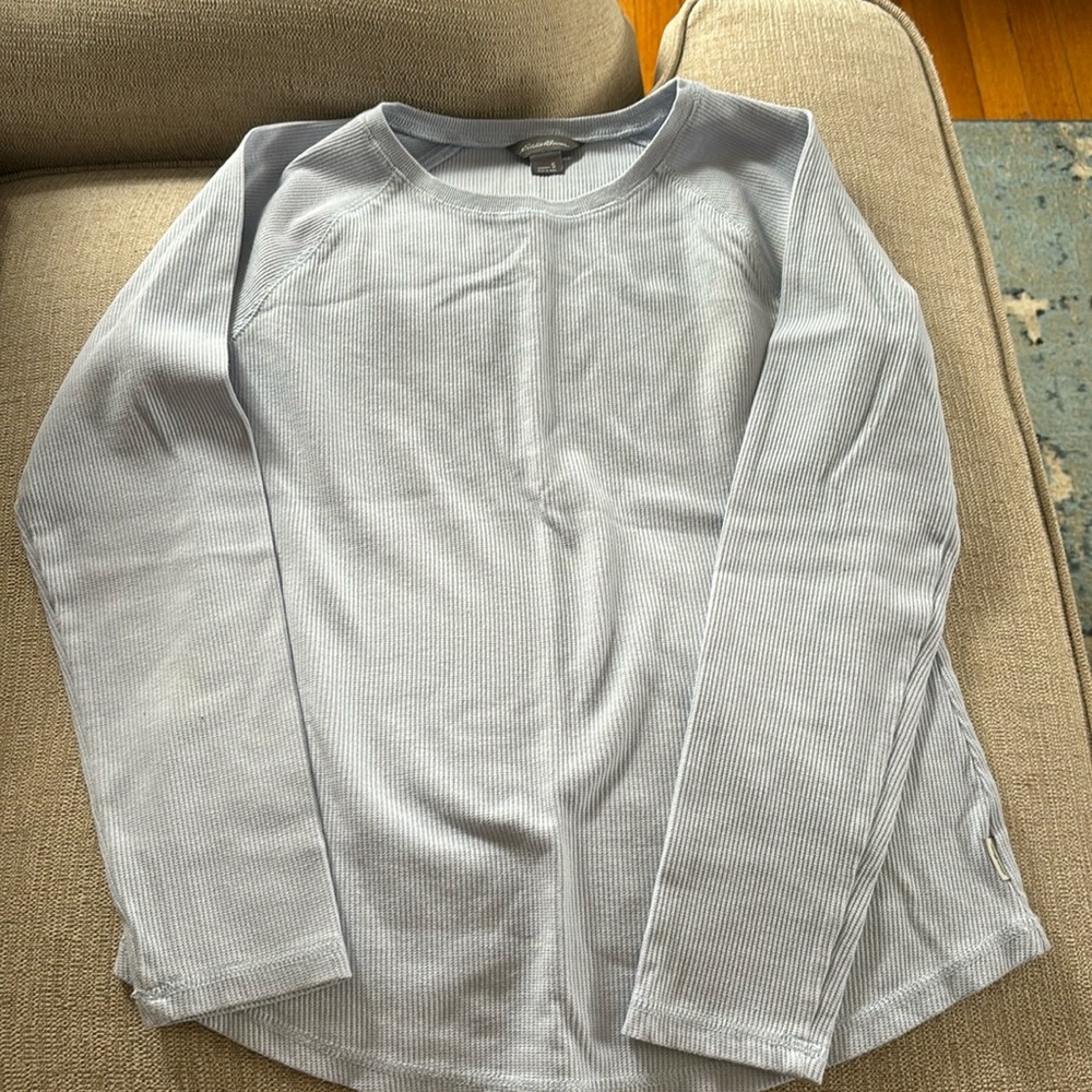 Periwinkle waffle top